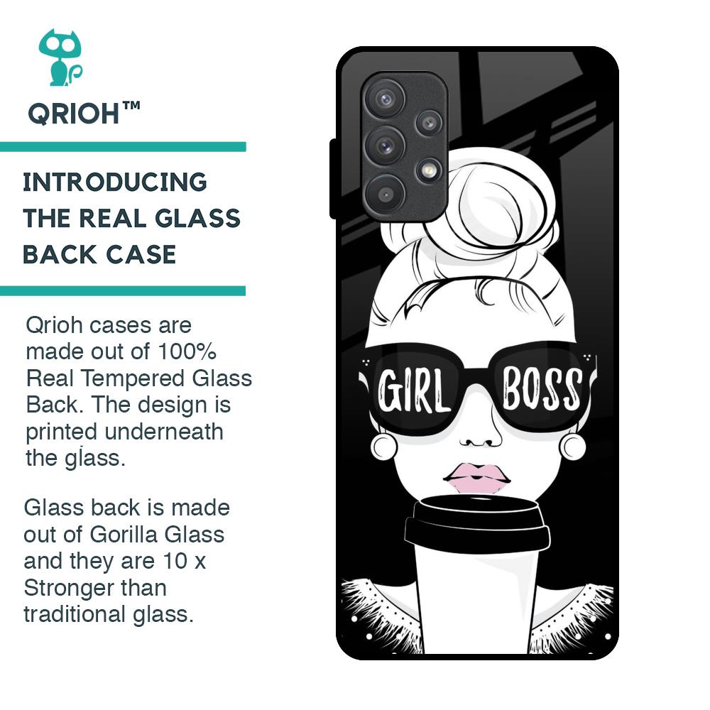 Girl Boss Glass Case For Samsung Galaxy A72