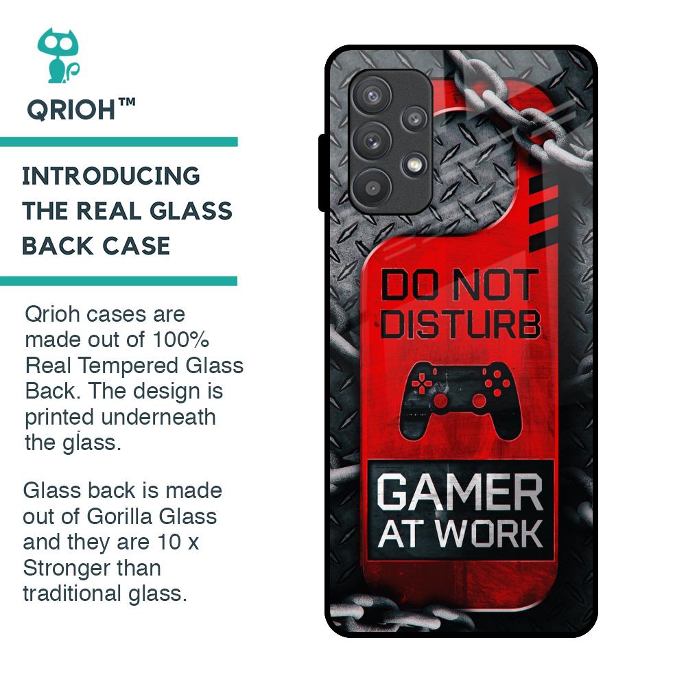 Do No Disturb Glass Case For Samsung Galaxy A72