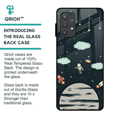 Astronaut Dream Glass Case For Samsung Galaxy A72