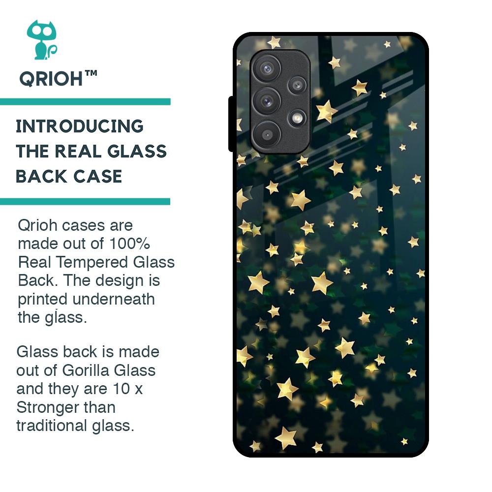Dazzling Stars Glass Case For Samsung Galaxy A72