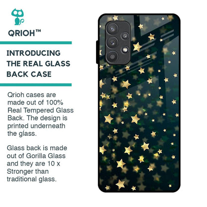 Dazzling Stars Glass Case For Samsung Galaxy A72