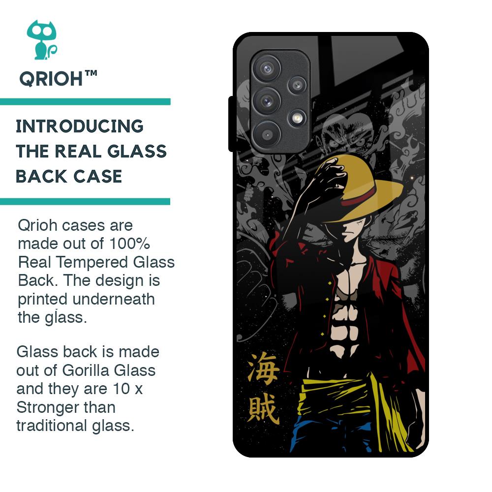Dark Luffy Glass Case for Samsung Galaxy A72