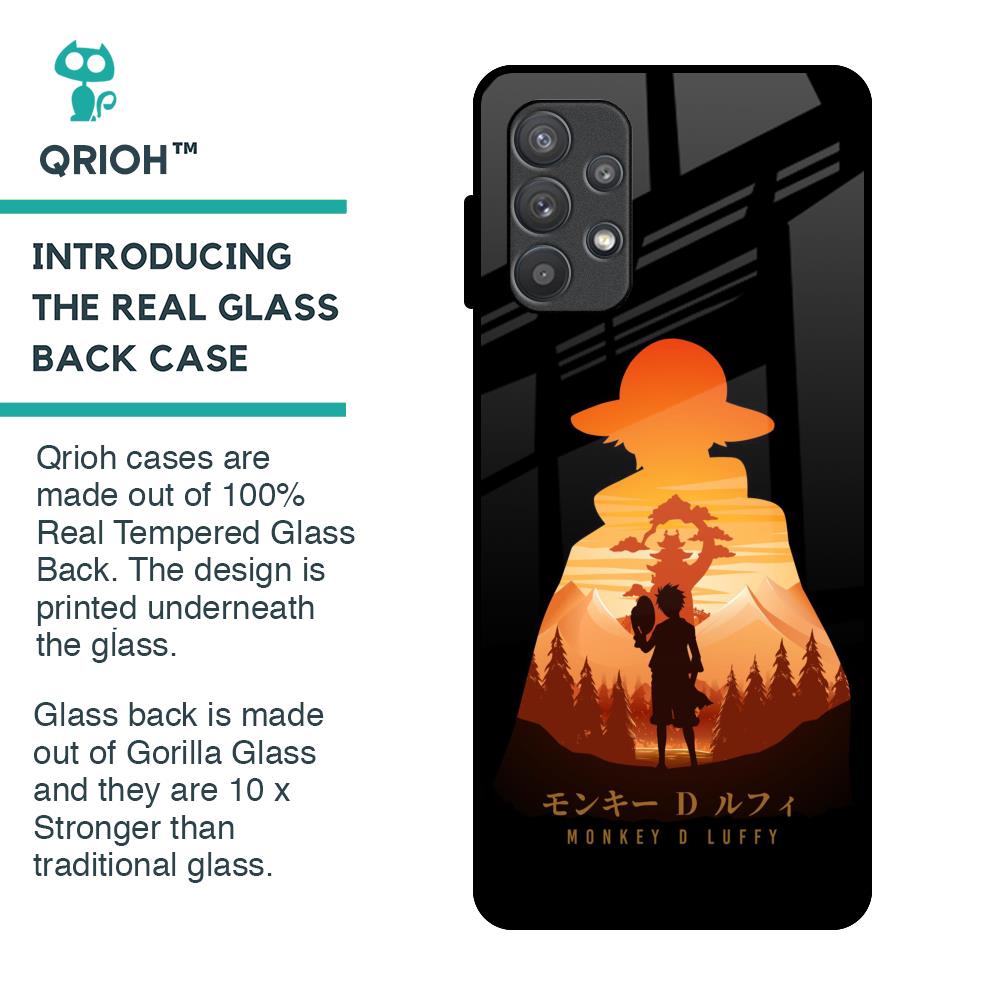 Luffy One Piece Glass Case for Samsung Galaxy A72