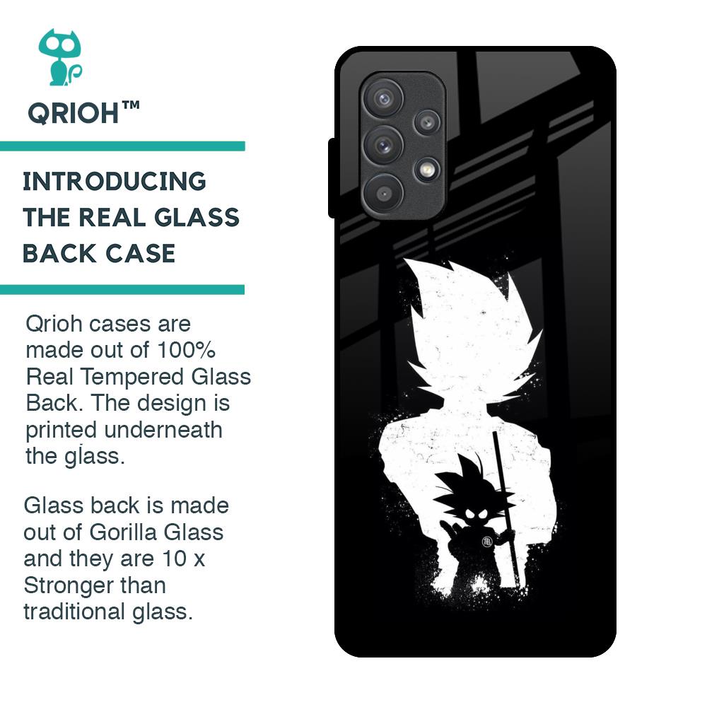 Monochrome Goku Glass Case for Samsung Galaxy A72