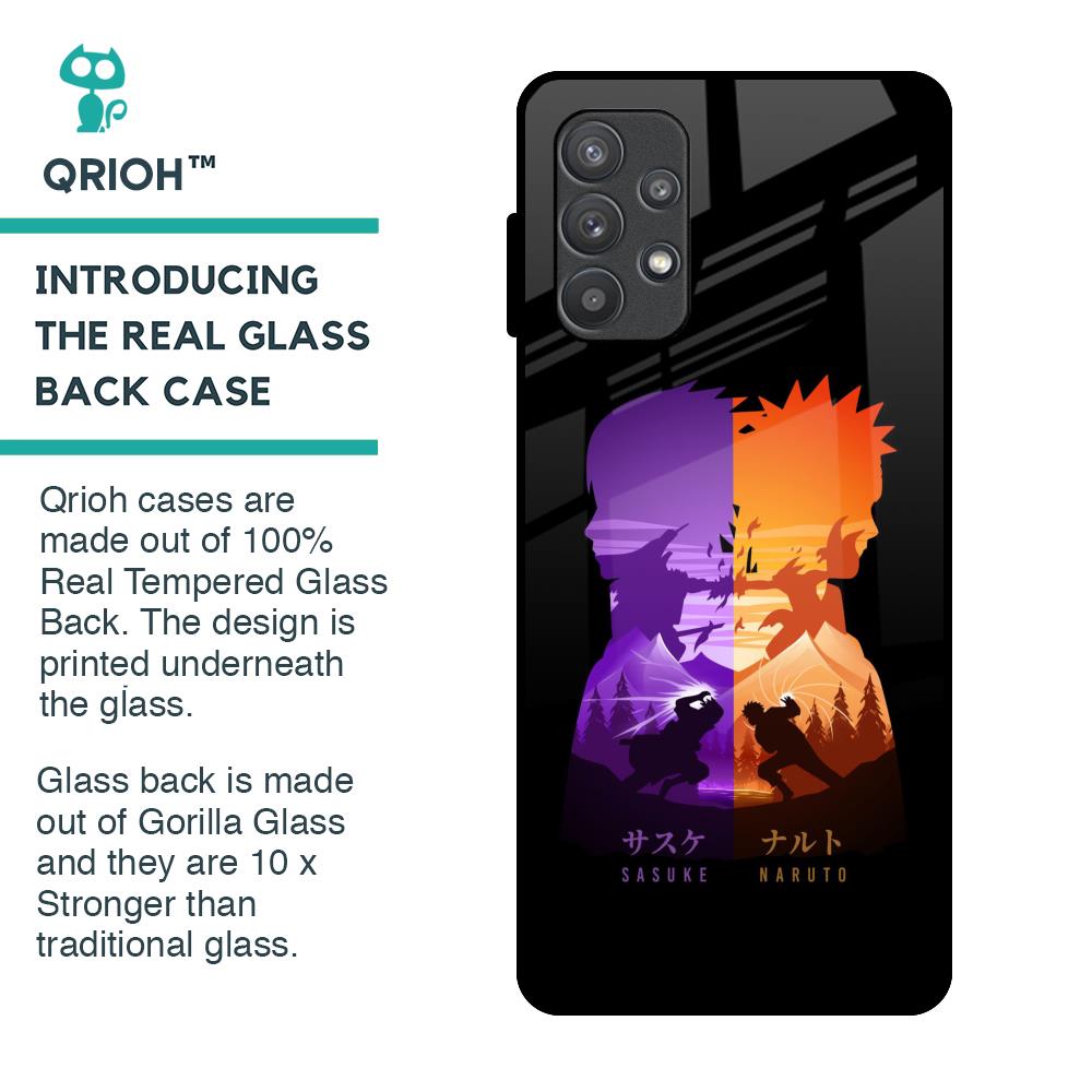 Minimalist Anime Glass Case for Samsung Galaxy A72