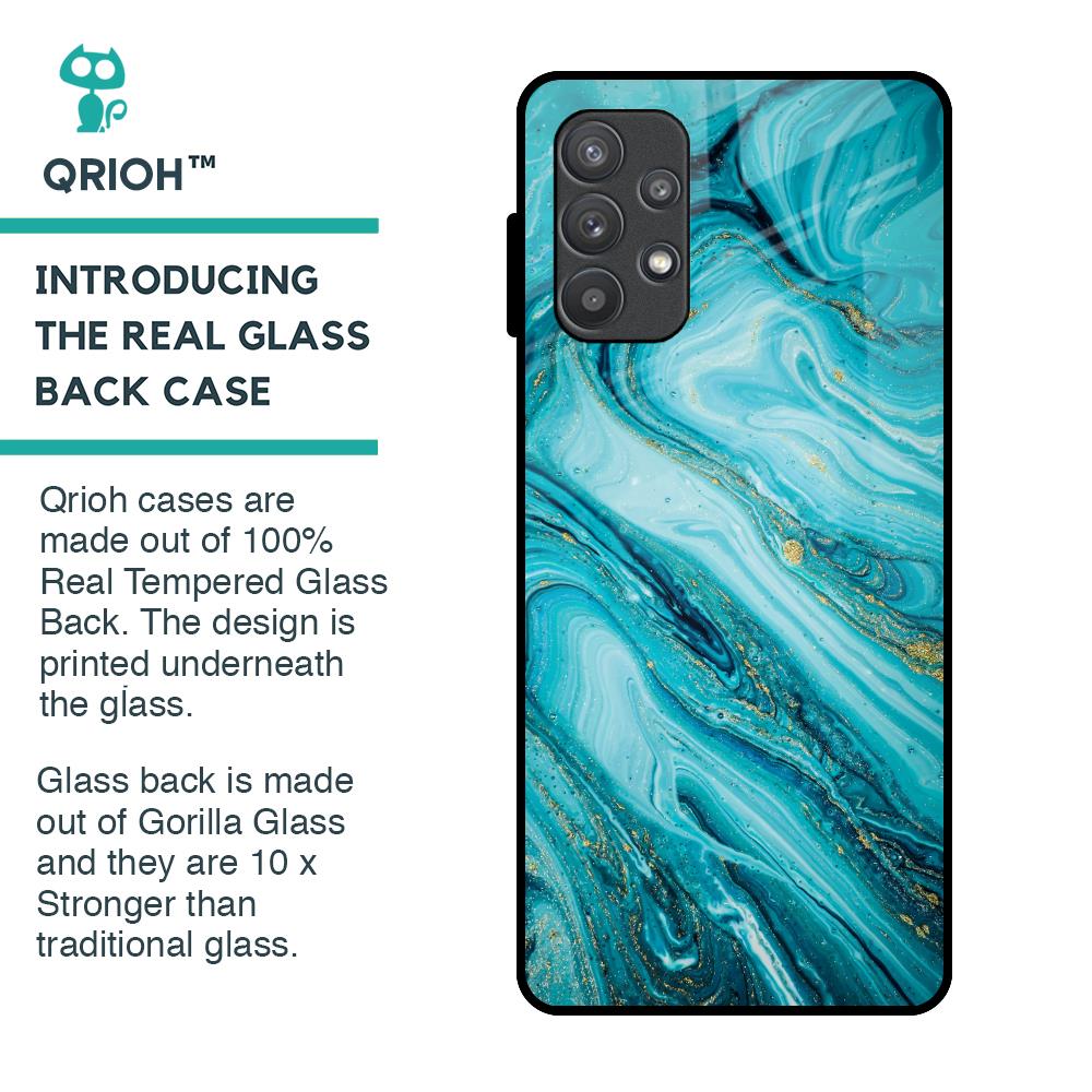 Ocean Marble Glass Case for Samsung Galaxy A72