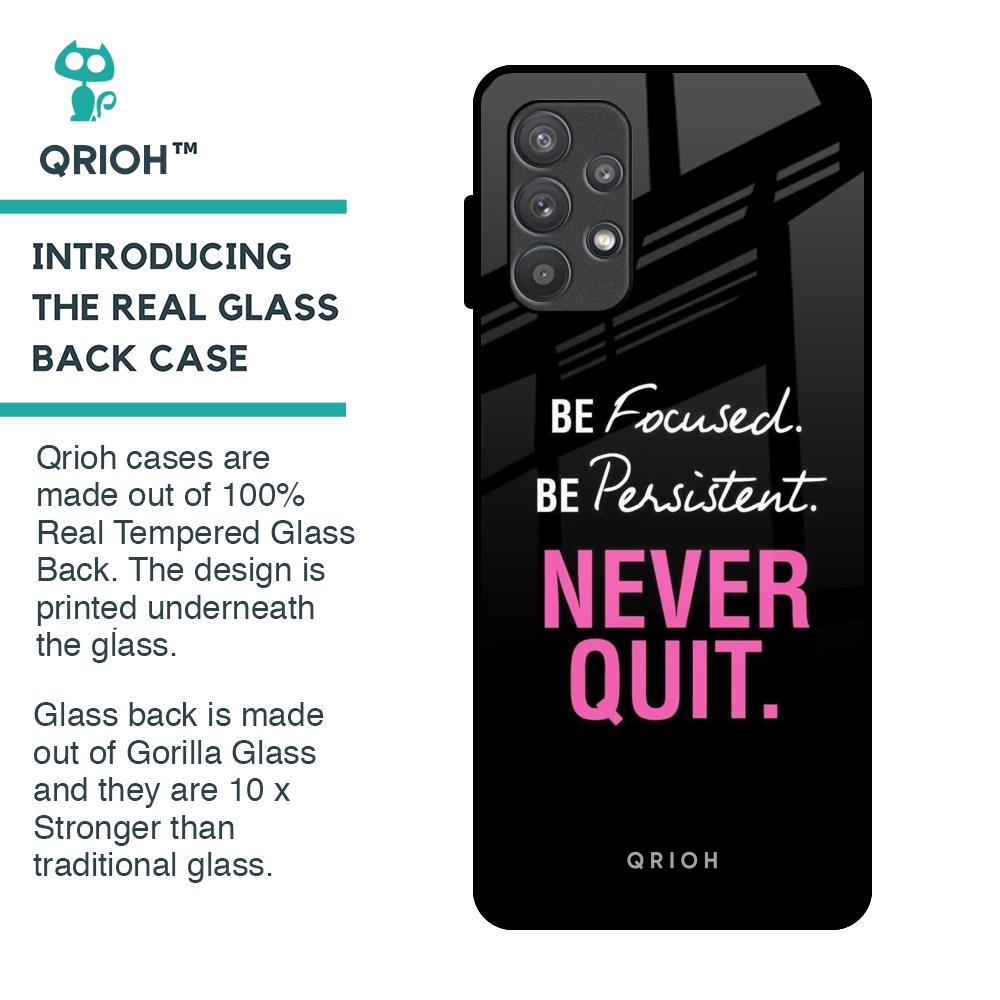 Be Focused Glass Case for Samsung Galaxy A72