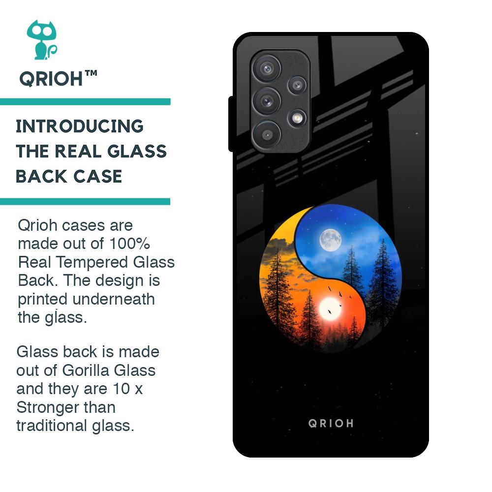 Yin Yang Balance Glass Case for Samsung Galaxy A72