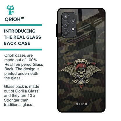 Army Warrior Glass Case for Samsung Galaxy A72