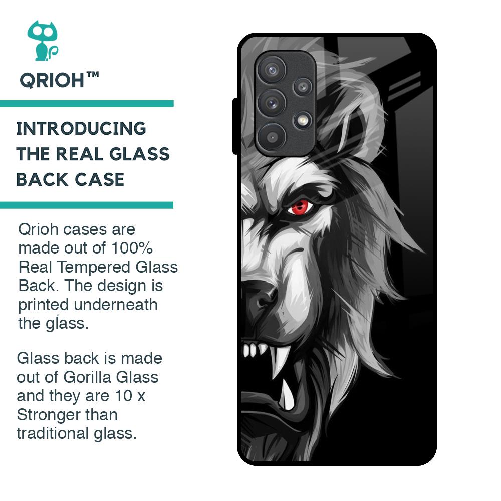 Wild Lion Glass Case for Samsung Galaxy A72