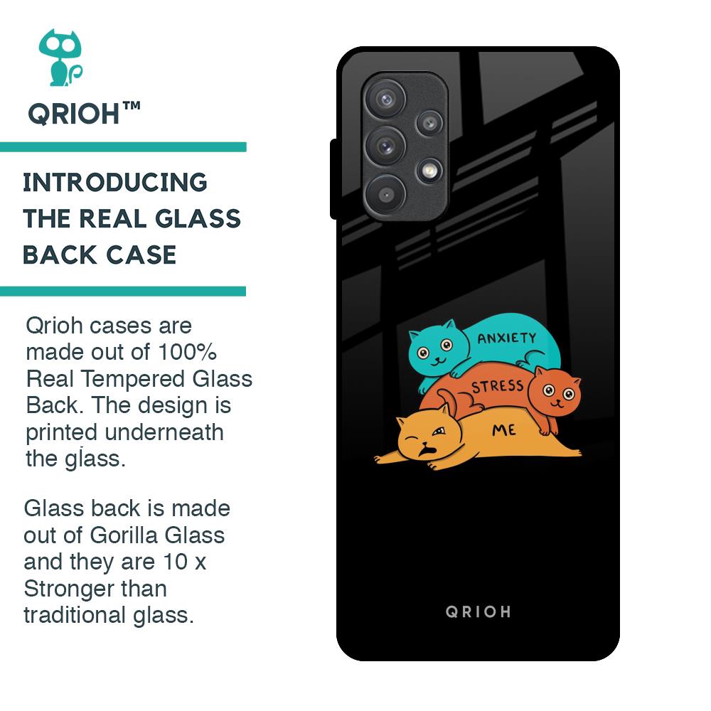 Anxiety Stress Glass Case for Samsung Galaxy A72