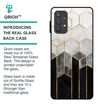 Tricolor Pattern Glass Case for Samsung Galaxy A72