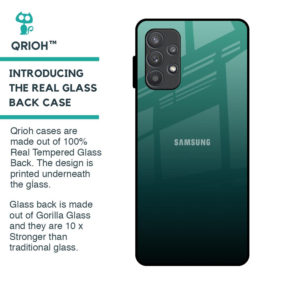 Palm Green Glass Case For Samsung Galaxy A72