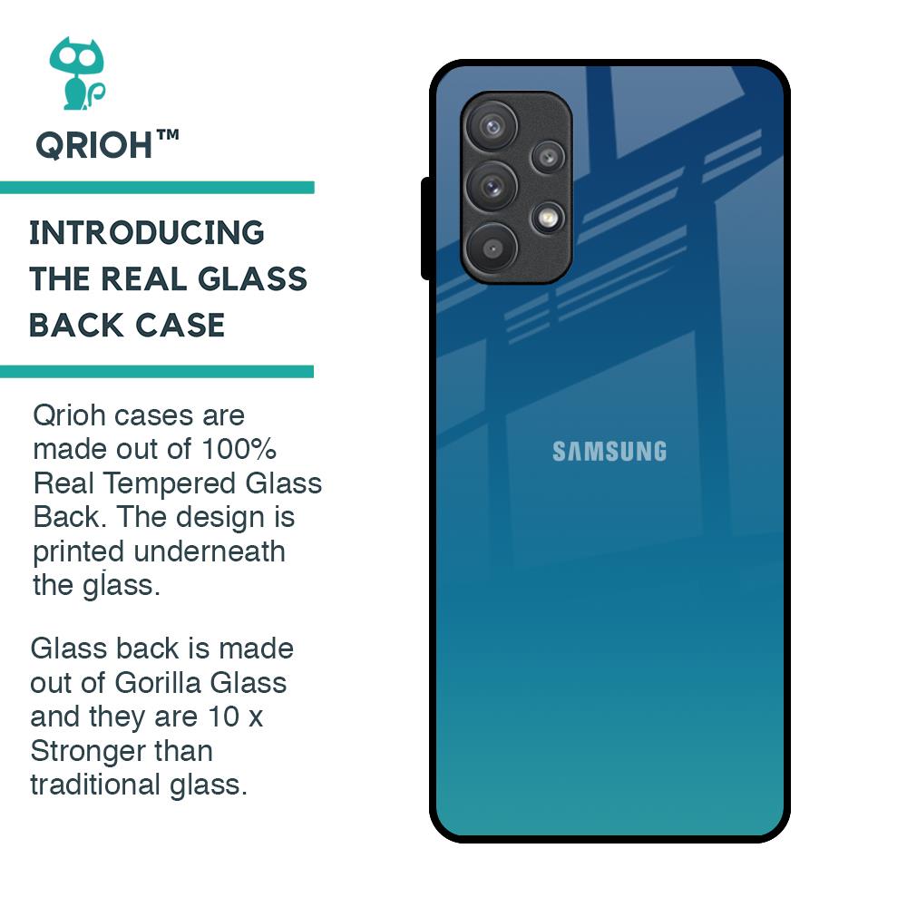 Celestial Blue Glass Case For Samsung Galaxy A72
