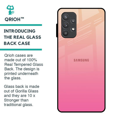Pastel Pink Gradient Glass Case For Samsung Galaxy A72