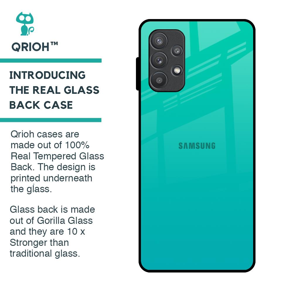 Cuba Blue Glass Case For Samsung Galaxy A72