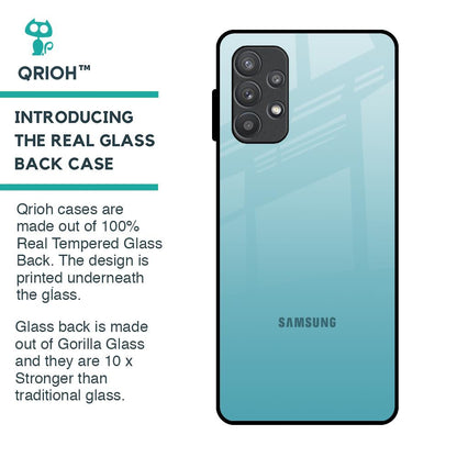 Arctic Blue Glass Case For Samsung Galaxy A72