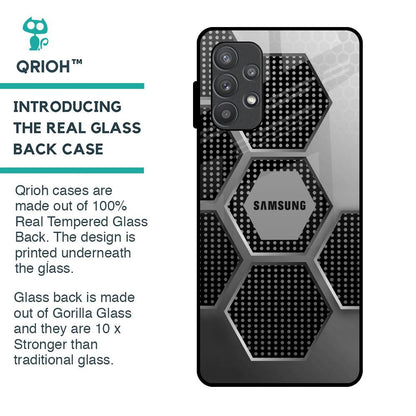 Hexagon Style Glass Case For Samsung Galaxy A72
