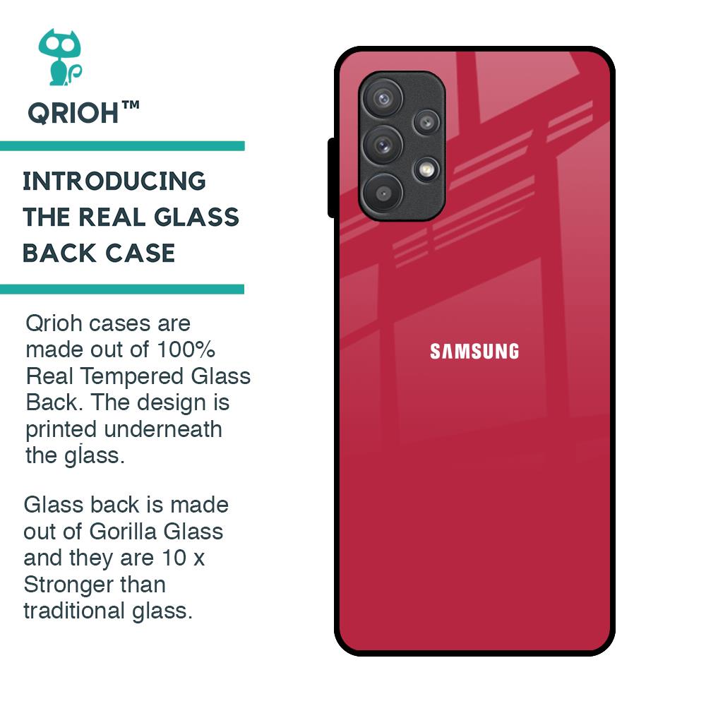 Solo Maroon Glass case for Samsung Galaxy A72