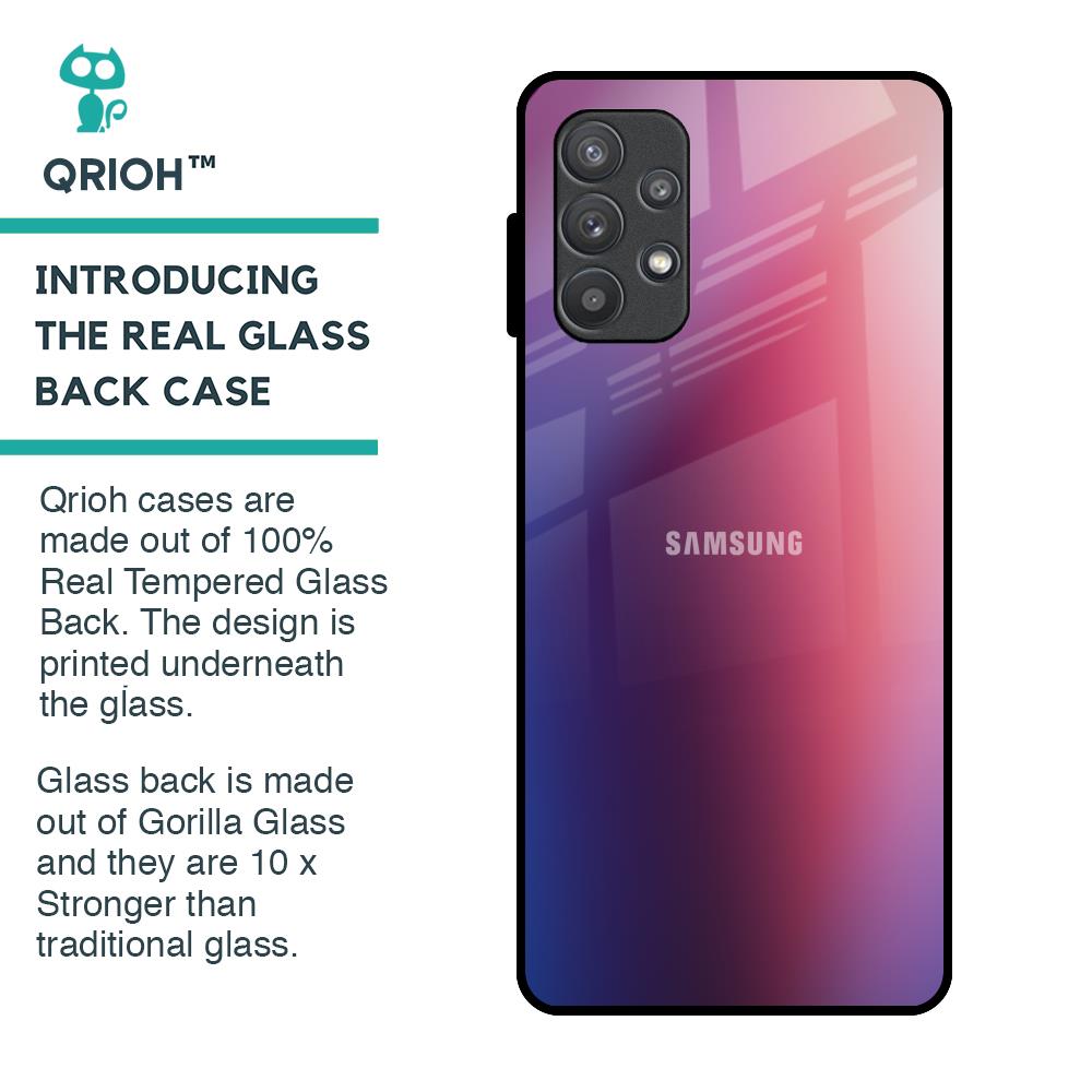 Multi Shaded Gradient Glass Case for Samsung Galaxy A72