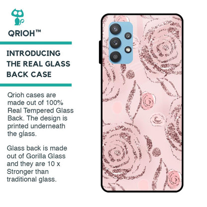 Shimmer Roses Glass case for Samsung Galaxy A72