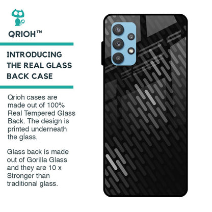 Dark Abstract Pattern Glass Case For Samsung Galaxy A72