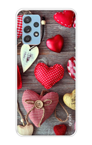 Valentine Hearts Samsung Galaxy A72 Back Cover