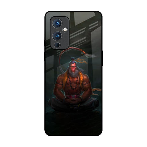 Lord Hanuman Animated OnePlus 9 Glass Back Cover Online