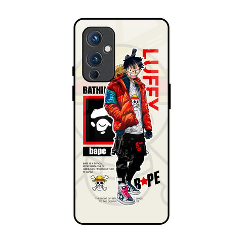 Bape Luffy OnePlus 9 Glass Back Cover Online