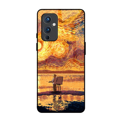 Sunset Vincent OnePlus 9 Glass Back Cover Online