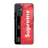 Supreme Ticket OnePlus 9 Glass Back Cover Online