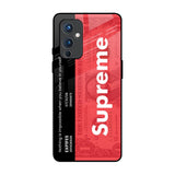 Supreme Ticket OnePlus 9 Glass Back Cover Online