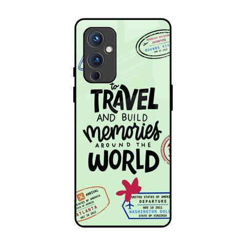 Travel Stamps OnePlus 9 Glass Back Cover Online