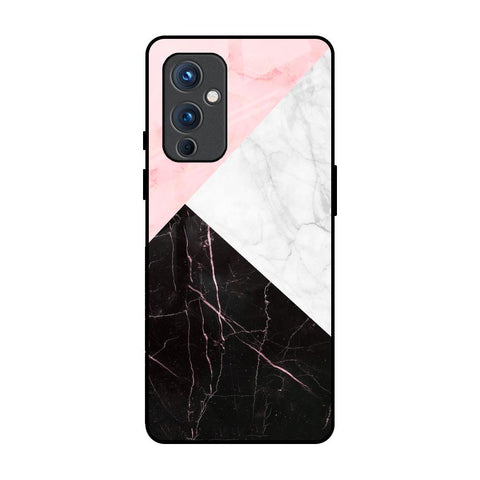 Marble Collage Art OnePlus 9 Glass Back Cover Online