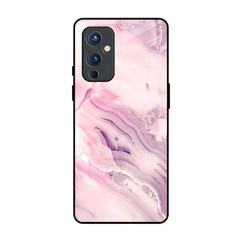 Diamond Pink Gradient OnePlus 9 Glass Back Cover Online