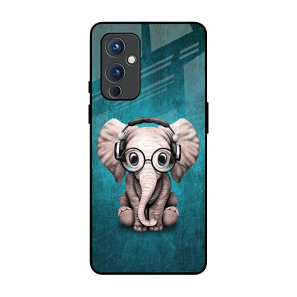 Adorable Baby Elephant OnePlus 9 Glass Back Cover Online