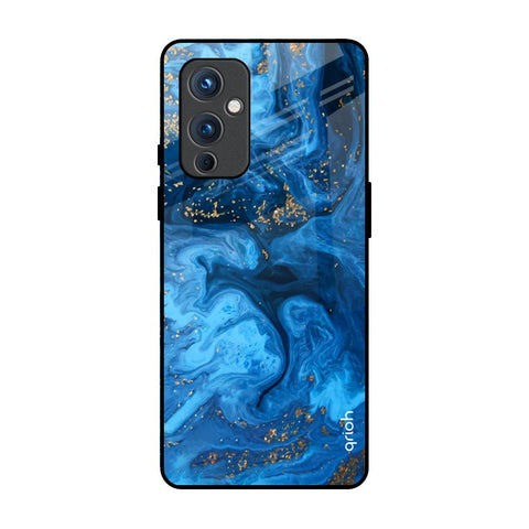 Gold Sprinkle OnePlus 9 Glass Back Cover Online