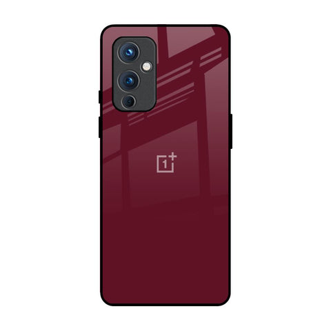 Classic Burgundy OnePlus 9 Glass Back Cover Online
