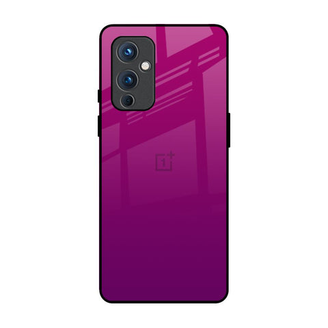 Magenta Gradient OnePlus 9 Glass Back Cover Online