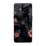 Tropical Art Flower OnePlus 9 Glass Back Cover Online