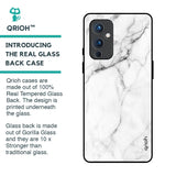 Modern White Marble Glass Case for OnePlus 9