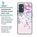 Elegant Floral Glass Case for OnePlus 9