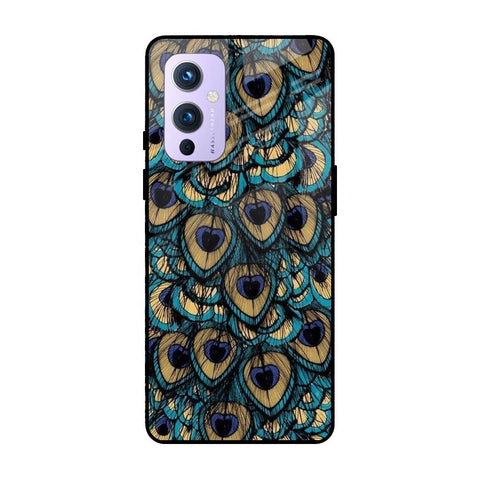 Peacock Feathers OnePlus 9 Glass Cases & Covers Online