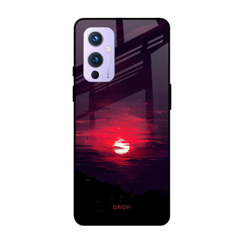 Morning Red Sky OnePlus 9 Glass Cases & Covers Online