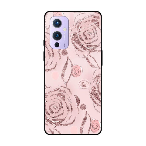 Shimmer Roses OnePlus 9 Glass Cases & Covers Online