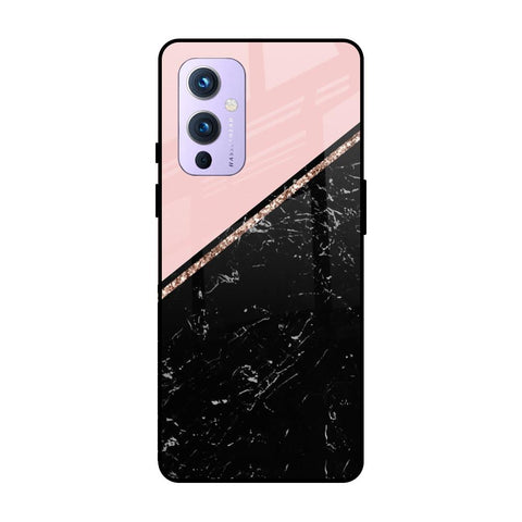 Marble Texture Pink OnePlus 9 Glass Cases & Covers Online