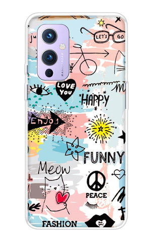 Happy Doodle OnePlus 9 Back Cover