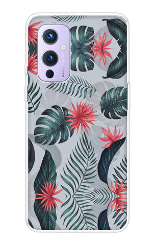 Retro Floral Leaf OnePlus 9 Back Cover