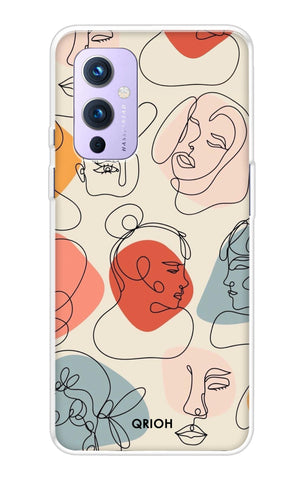 Abstract Faces OnePlus 9 Back Cover