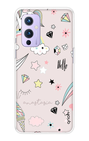 Unicorn Doodle OnePlus 9 Back Cover